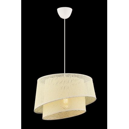 Lámpara colgante con cable BARETTE 1xE27/60W/230V color crema