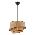 Lámpara colgante con cable BARETTE 1xE27/60W/230V marrón/negro