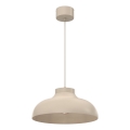 Lámpara colgante con cable BASCA 1xE27/15W/230V beige