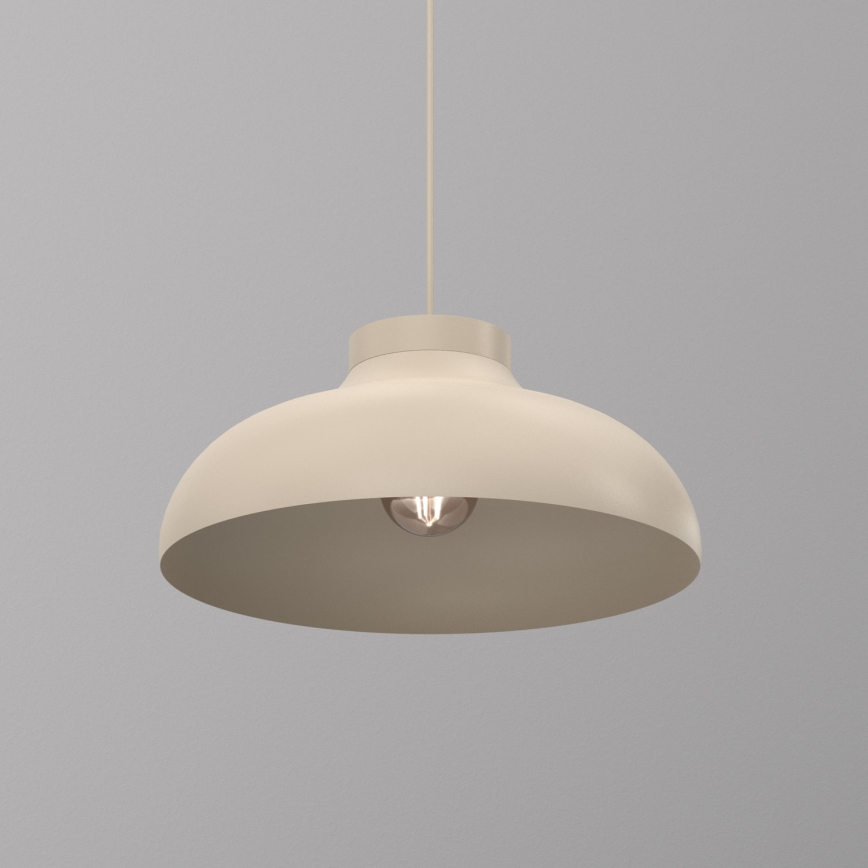 Lámpara colgante con cable BASCA 1xE27/15W/230V beige