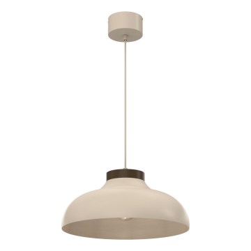Lámpara colgante con cable BASCA 1xE27/15W/230V beige/marrón