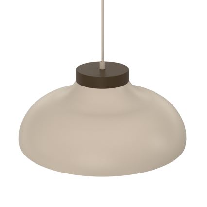 Lámpara colgante con cable BASCA 1xE27/15W/230V beige/marrón
