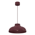 Lámpara colgante con cable BASCA 1xE27/15W/230V burdeos