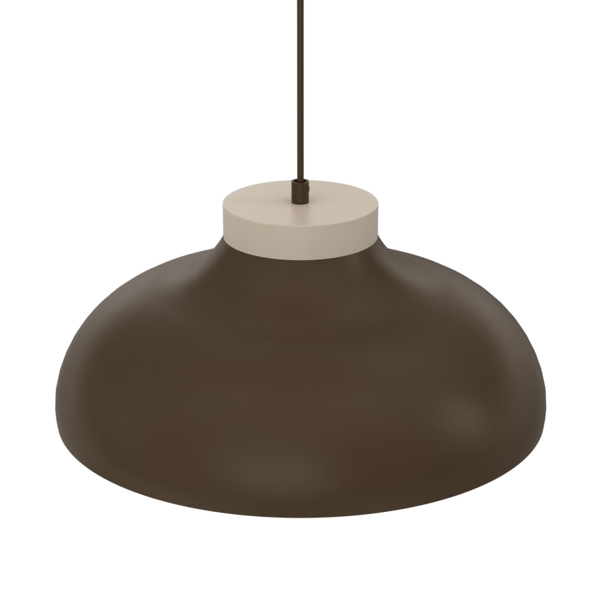 Lámpara colgante con cable BASCA 1xE27/15W/230V marrón/beige
