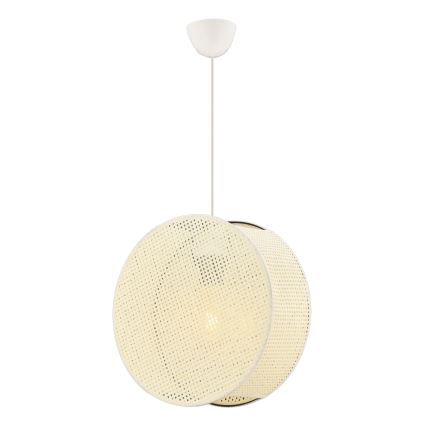 Lámpara colgante con cable BIG DRUM 1xE27/60W/230V color crema