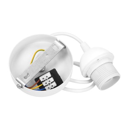 Lámpara colgante con cable BOHO 1xE27/60W/230V Ø 40 cm crema/yute