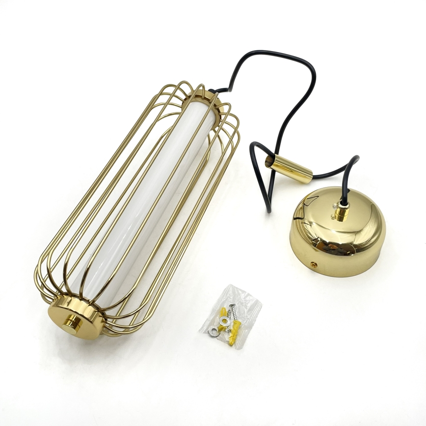 Lámpara colgante con cable BONNIE LED/15W/230V 3000K dorada