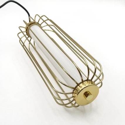 Lámpara colgante con cable BONNIE LED/15W/230V 3000K dorada