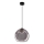 Lámpara colgante con cable BRIN 1xG9/15W/230V negro ahumado