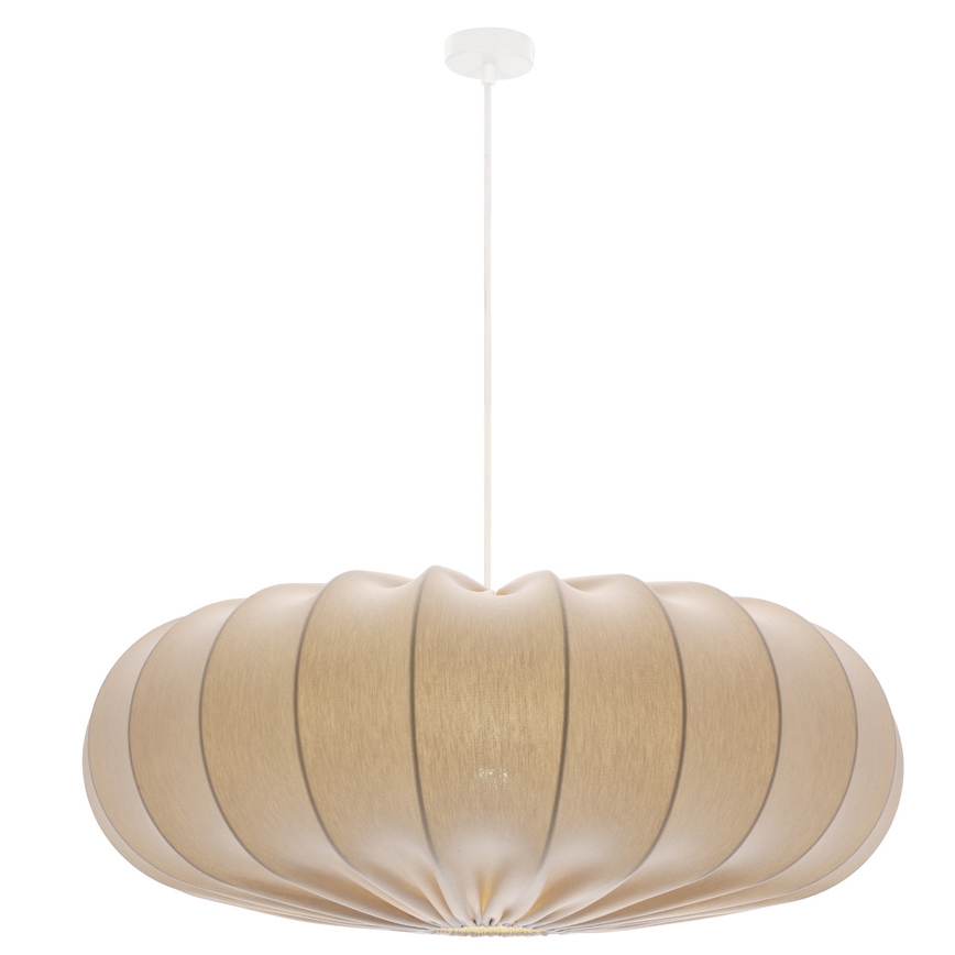 Lámpara colgante con cable CAFEE 1xE27/40W/230V Ø 66 cm beige