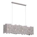 Lámpara colgante con cable CAMO 4xE27/15W/230V beige