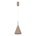 Lámpara colgante con cable CAPITAL 1xGX53/15W/230V Ø 17 cm beige