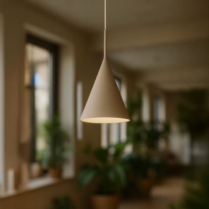 Lámpara colgante con cable CAPITAL 1xGX53/15W/230V Ø 17 cm beige