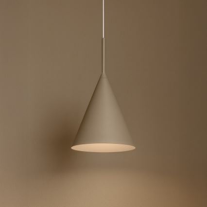 Lámpara colgante con cable CAPITAL 1xGX53/15W/230V Ø 17 cm beige