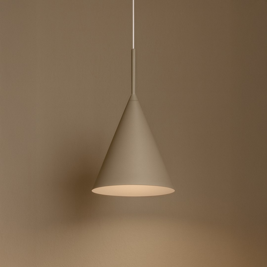 Lámpara colgante con cable CAPITAL 1xGX53/15W/230V Ø 17 cm beige