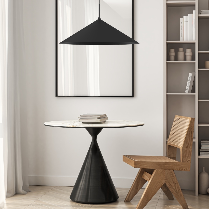 Lámpara colgante con cable CAPITAL 1xGX53/15W/230V Ø 60 cm negra