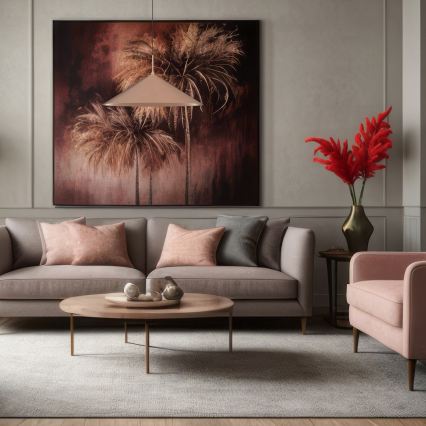Lámpara colgante con cable CAPITAL 1xGX53/15W/230V Ø 60 cm oro rosa