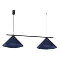 Lámpara colgante con cable CAPITAL 2xGX53/15W/230V azul