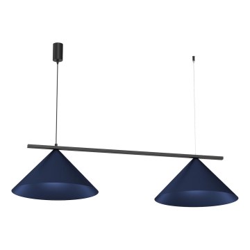Lámpara colgante con cable CAPITAL 2xGX53/15W/230V azul