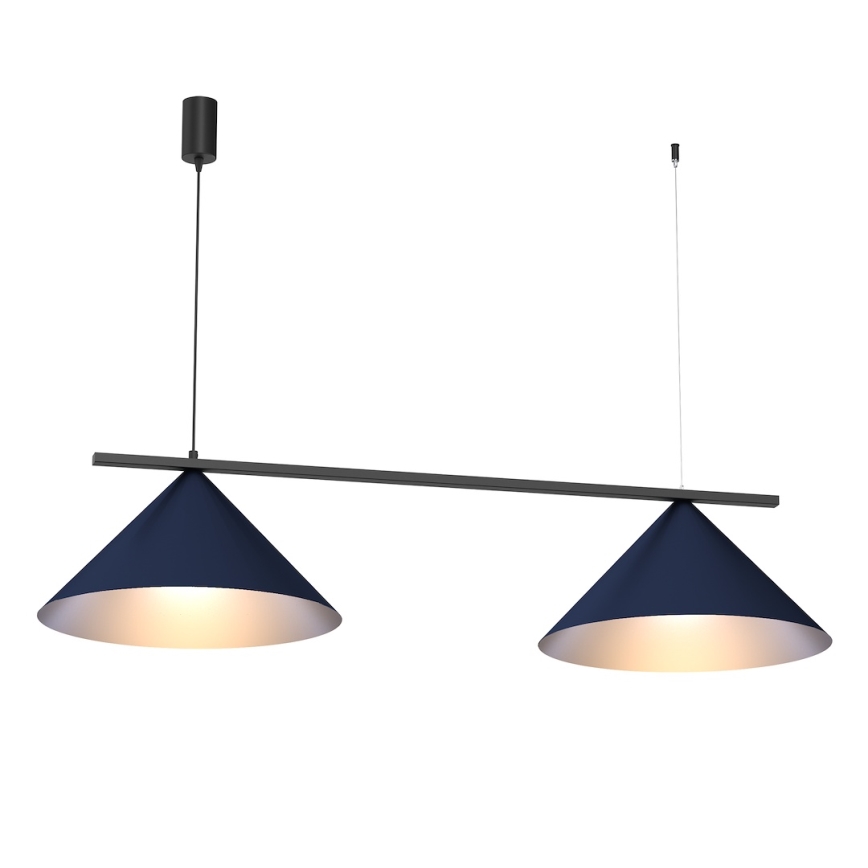 Lámpara colgante con cable CAPITAL 2xGX53/15W/230V azul