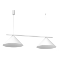 Lámpara colgante con cable CAPITAL 2xGX53/15W/230V blanca