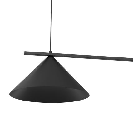 Lámpara colgante con cable CAPITAL 2xGX53/15W/230V negra