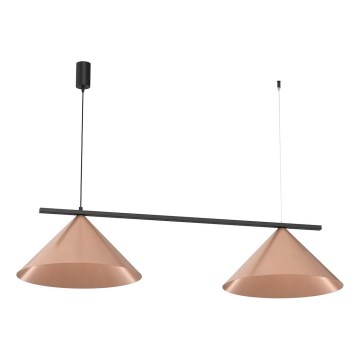 Lámpara colgante con cable CAPITAL 2xGX53/15W/230V oro rosa