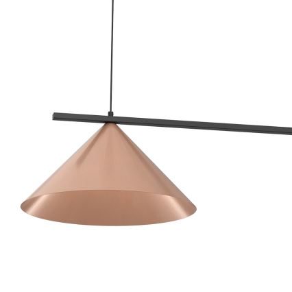 Lámpara colgante con cable CAPITAL 2xGX53/15W/230V oro rosa