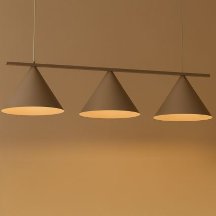 Lámpara colgante con cable CAPITAL 3xGX53/15W/230V beige