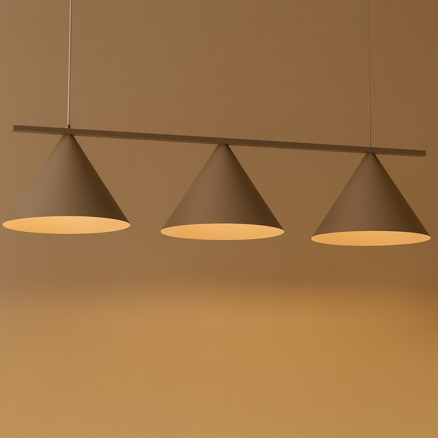 Lámpara colgante con cable CAPITAL 3xGX53/15W/230V beige