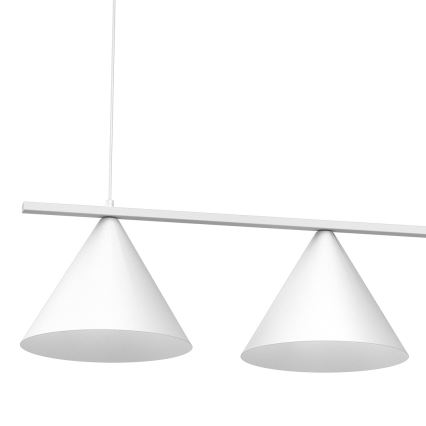 Lámpara colgante con cable CAPITAL 3xGX53/15W/230V blanca