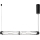 Lámpara colgante con cable CORTE LED/18W/230V negra