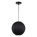Lámpara colgante con cable DANA 1xE27/15W/230V Ø 25 cm, negra