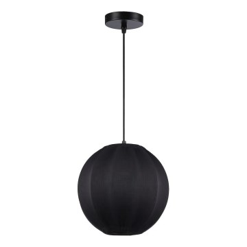 Lámpara colgante con cable DANA 1xE27/15W/230V Ø 25 cm, negra