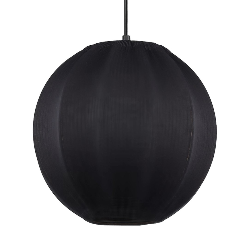 Lámpara colgante con cable DANA 1xE27/15W/230V Ø 25 cm, negra