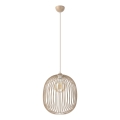 Lámpara colgante con cable DESTELLO 1xE27/15W/230V diámetro 33 cm beige
