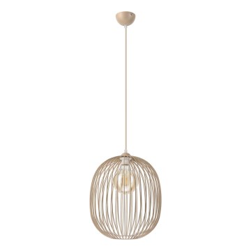 Lámpara colgante con cable DESTELLO 1xE27/15W/230V diámetro 33 cm beige