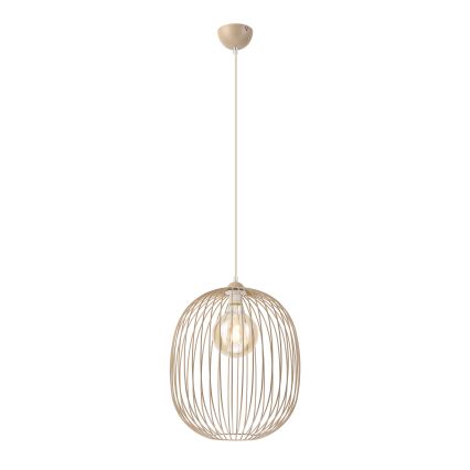 Lámpara colgante con cable DESTELLO 1xE27/15W/230V diámetro 33 cm beige