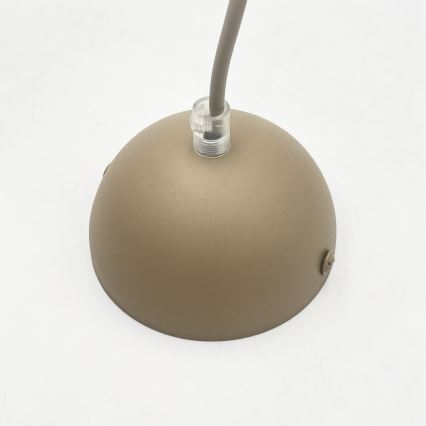 Lámpara colgante con cable DESTELLO 1xE27/15W/230V diámetro 33 cm beige