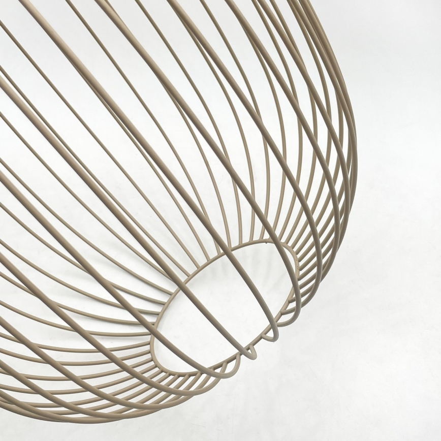 Lámpara colgante con cable DESTELLO 1xE27/15W/230V diámetro 33 cm beige
