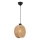Lámpara colgante con cable DRUM 1xE27/60W/230V marrón