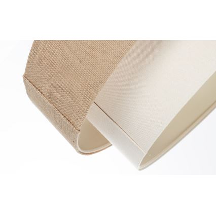 Lámpara colgante con cable DUO 1xE27/60W/230V Ø 50 cm beige/crema