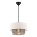 Lámpara colgante con cable ECHO 1xE27/60W/230V crema/gris