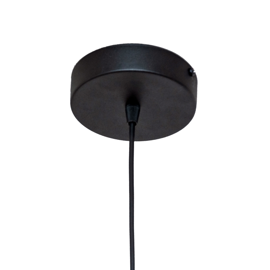 Lámpara colgante con cable ECLIPSE 1xE27/15W/230V negra/blanca