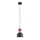Lámpara colgante con cable ENTORI 1xE27/15W/230V negro/rojo