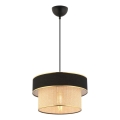 Lámpara colgante con cable ERO 1xE27/60W/230V negro/beige