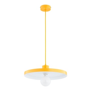 Lámpara colgante con cable ETERI 1xE27/15W/230V, amarilla