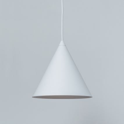 Lámpara colgante con cable ETNA II 1xE27/15W/230V, diámetro 18,5 cm, blanca