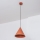 Lámpara colgante con cable ETNA II 1xE27/15W/230V Ø 18,5 cm naranja