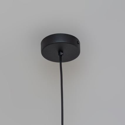 Lámpara colgante con cable ETNA II 1xE27/15W/230V Ø 18,5 cm negra